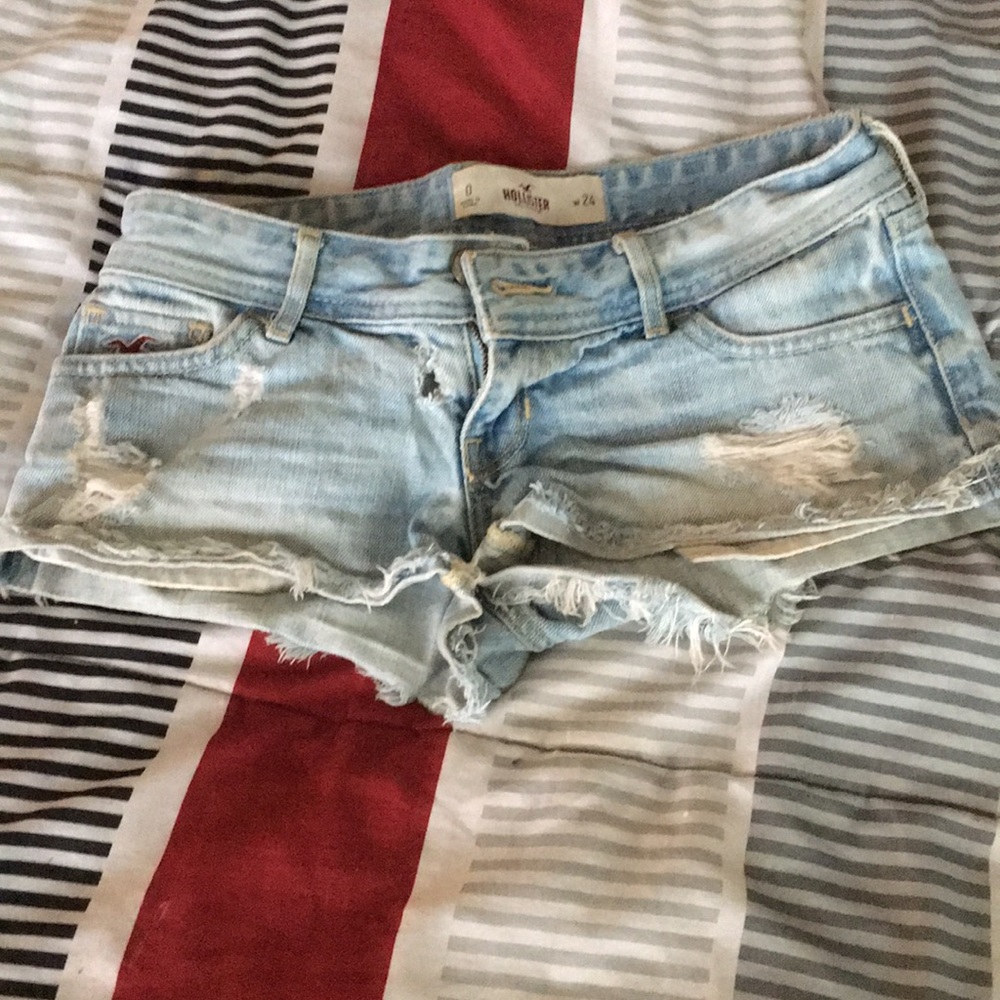 Distressed Jean shorts